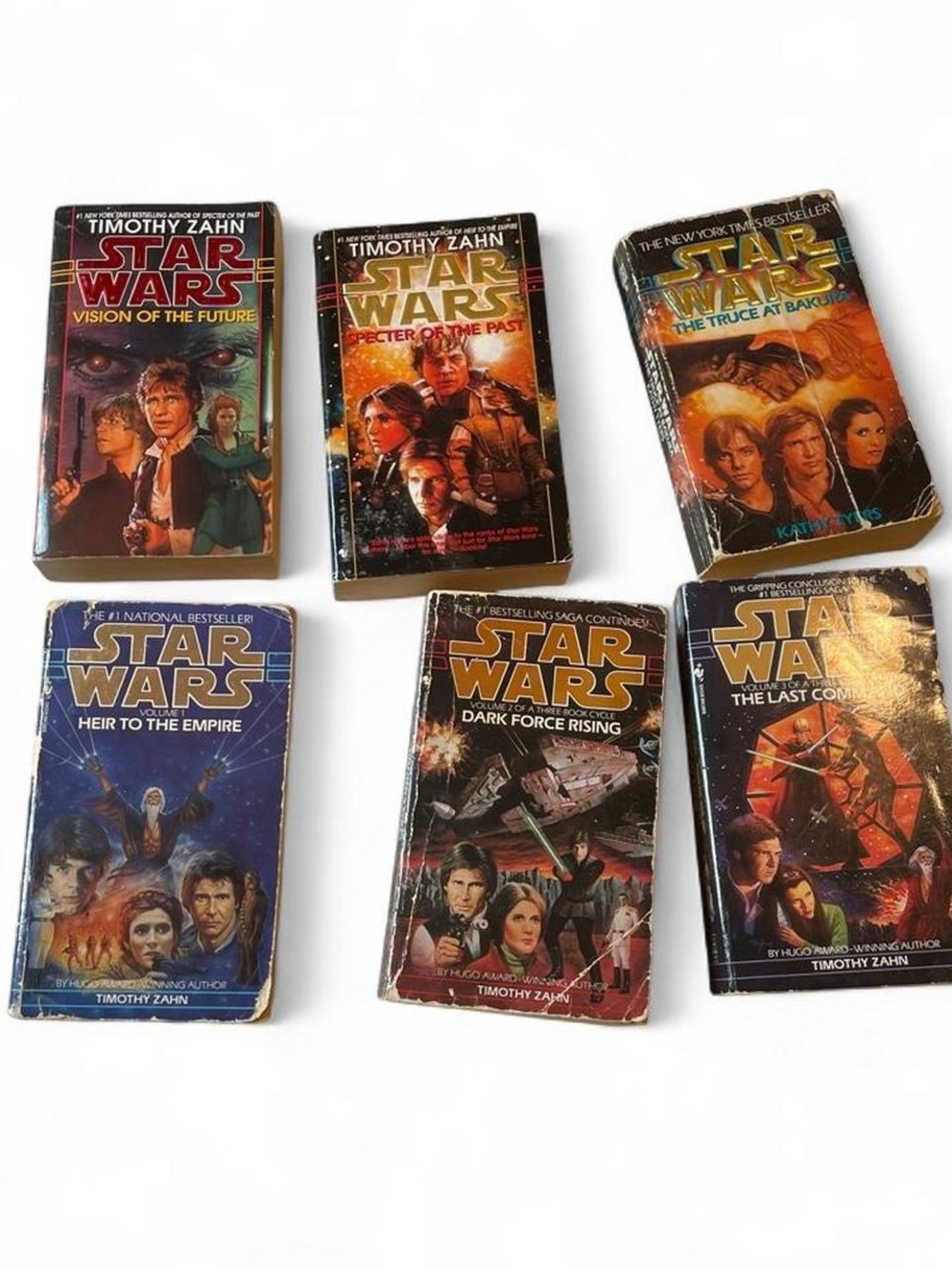 Lot of 6 Star Wars Novels Timothy Zahn Thrawn Kathy Tyers Sequel Trilogy